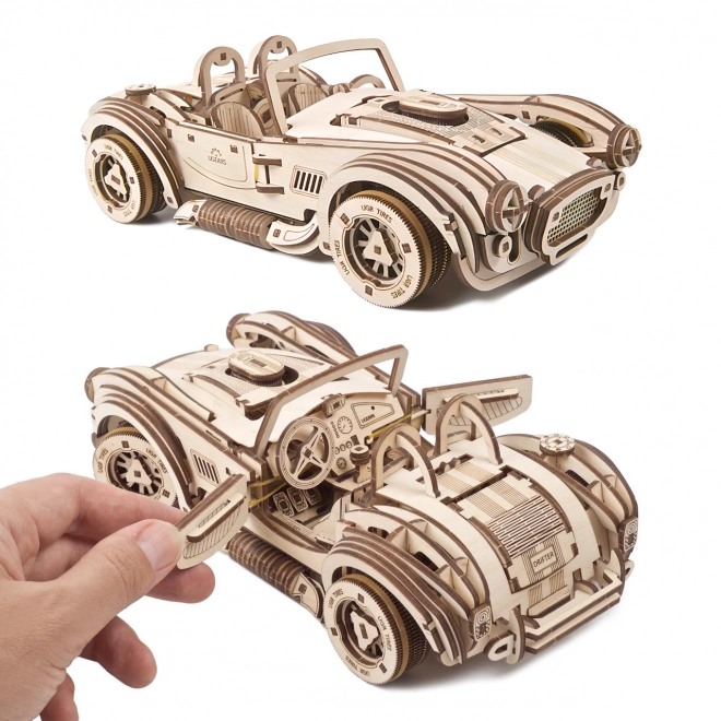 Ugears 3D Puzzle Racing Car Drift Cobra