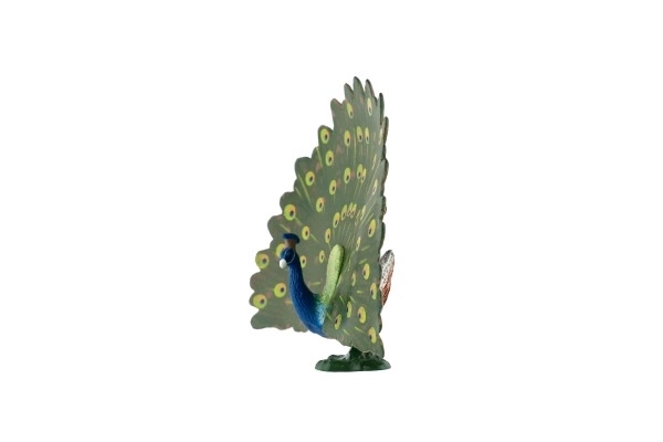 Peacock Figurine Plastic Toy 12cm