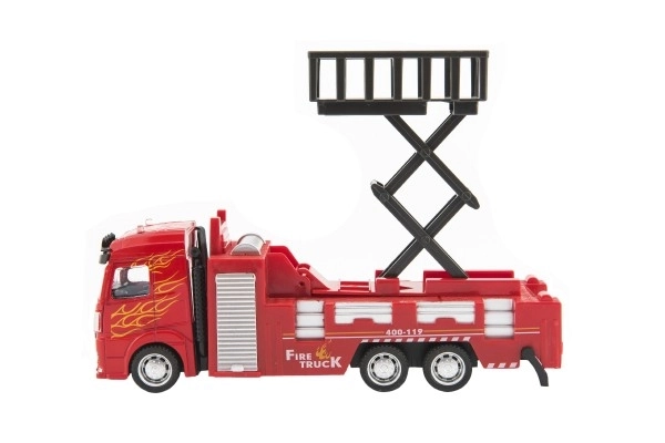 Fire Engine Toy Cars 21-23cm with Pullback Mechanism