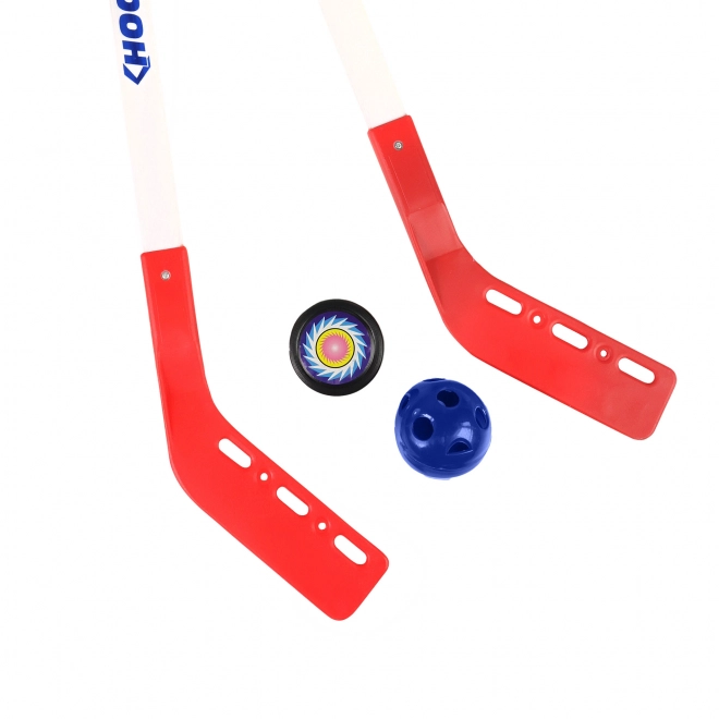 Hockey Sticks with Ball and Puck 80cm