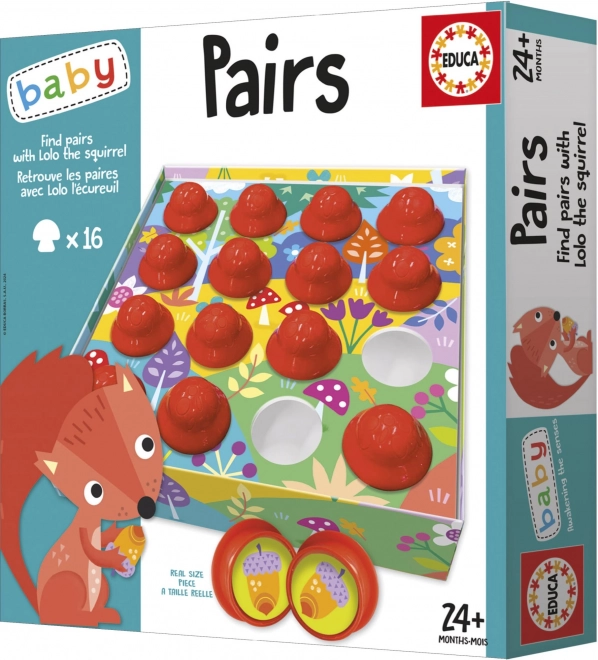 Find the Pair with Lolo the Squirrel - Educa Baby