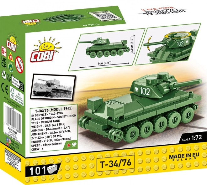 II WW Tank T-34/76 Model by COBI