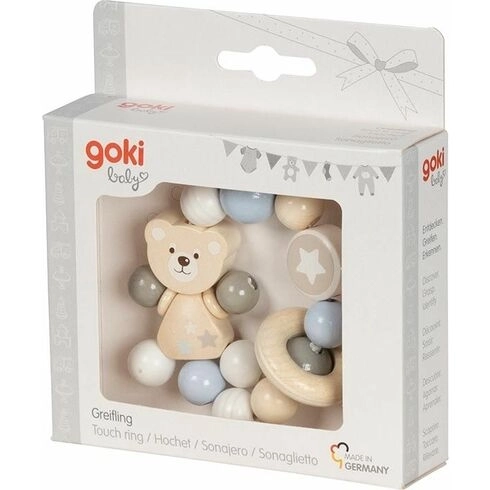 Bear Sensory Motor Ring with Rattle