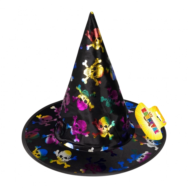 Children's Wizard Hat with Skulls