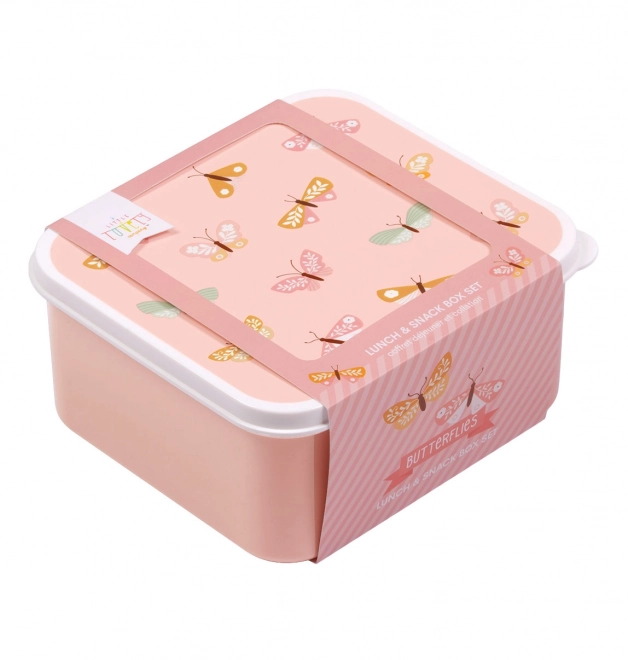 Set of Lunch Boxes - Butterfly Design