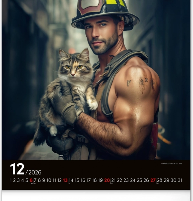 Wall Calendar Firefighters Dreamy 2026