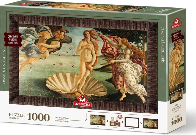 Puzzle with Frame and Glue 3-in-1 Birth of Venus 1000 Pieces