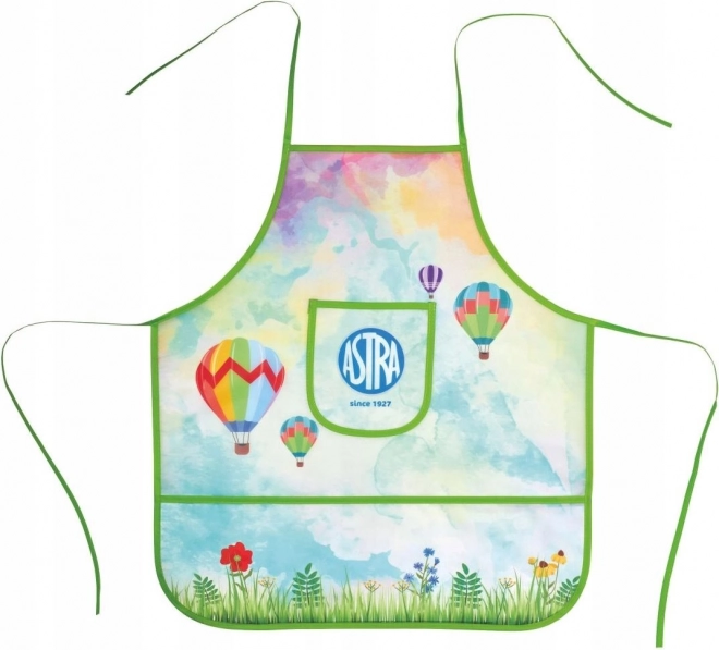 Children’s apron for art class and cooking with balloon motif ASTRA