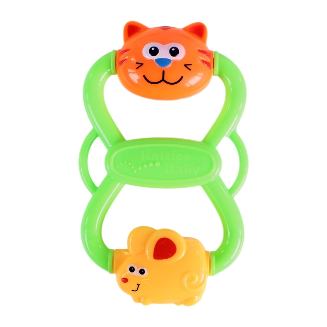 Cat and Mouse Rattle Toy