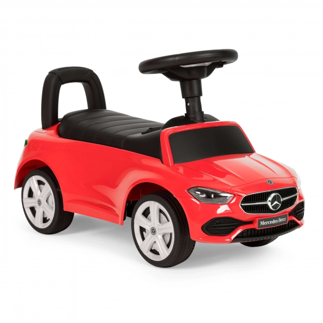 Red Mercedes Ride-On Car with Interactive Steering Wheel Sounds