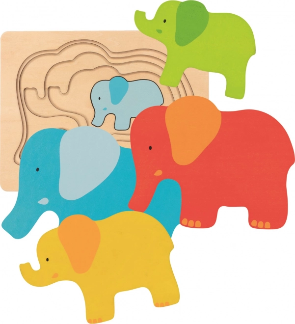 Layer Puzzle Elephant