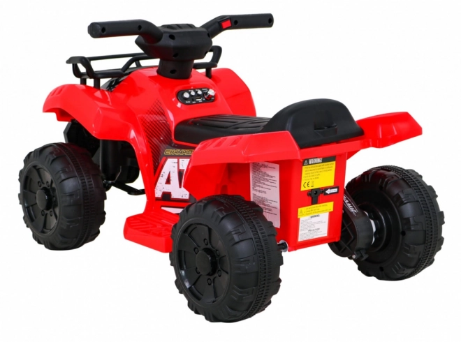 Children's Electric Quad Bike Red with MP3 USB and LED