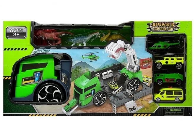 Dinosaur Transport Truck Playset