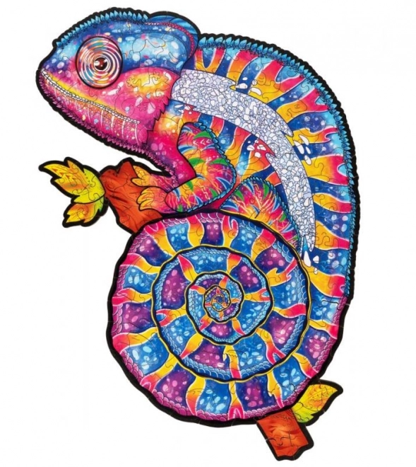 Wooden Hypnotic Chameleon Puzzle