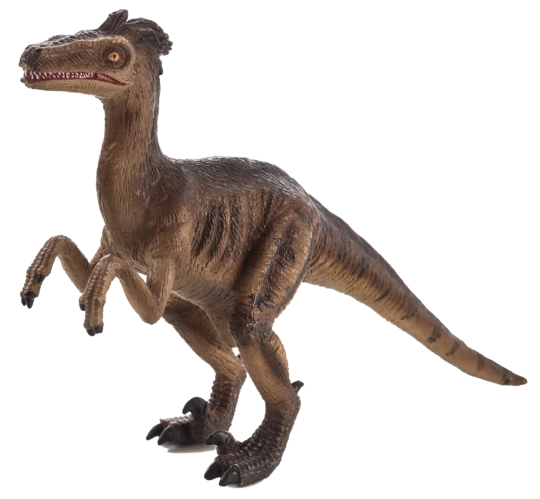 Mojo Brown Velociraptor Figurine