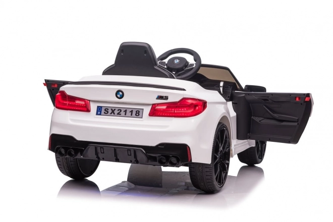 BMW M5 White Battery Operated Vehicle