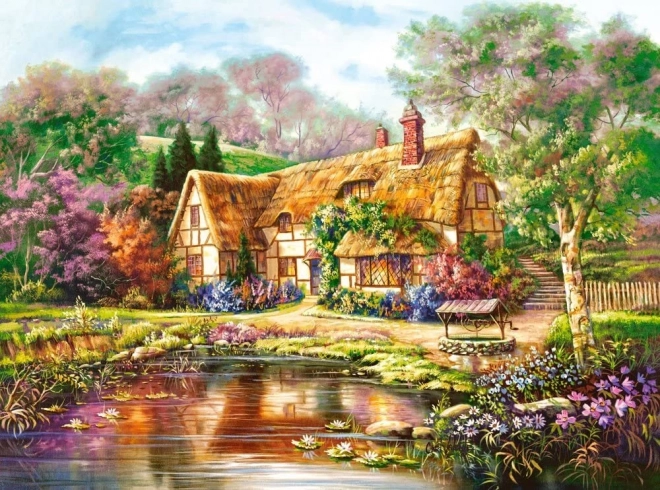 Twilight at Woodgreen Pond Jigsaw Puzzle