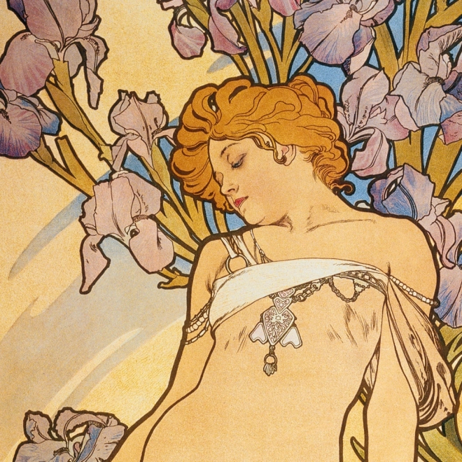 Alfons Mucha jegyzetnaptár 2026