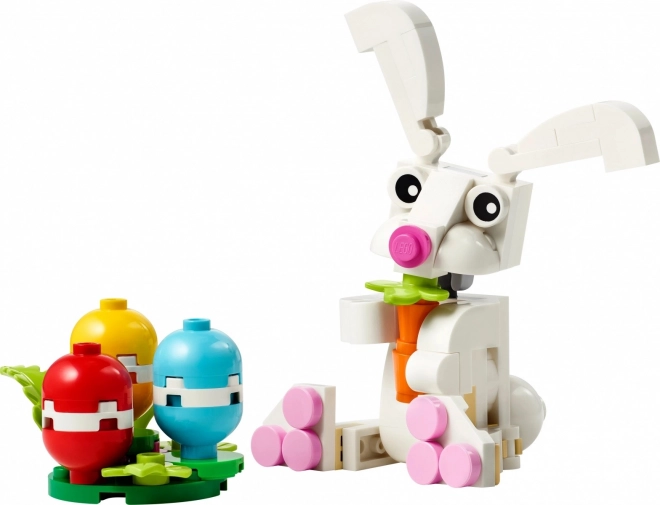 Easter Bunny With Colorful Eggs Building Set