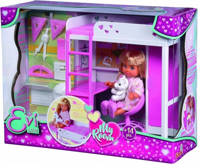 Evi Love Doll in Cozy Bedroom Playset