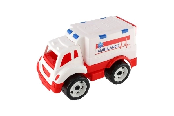 Toy Ambulance with Free-Running Wheels