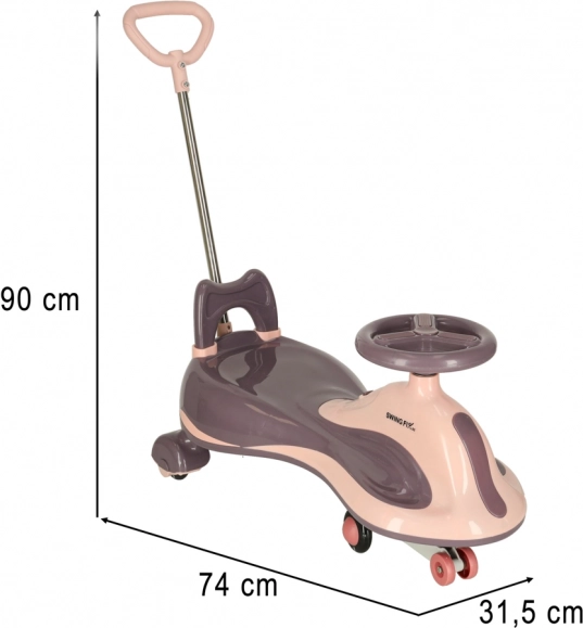 Gravitacijski voziček Swing FIX S2 z ročajem