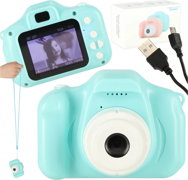 Digitale kindercamera met games en HD-video 2,0" – Blauw