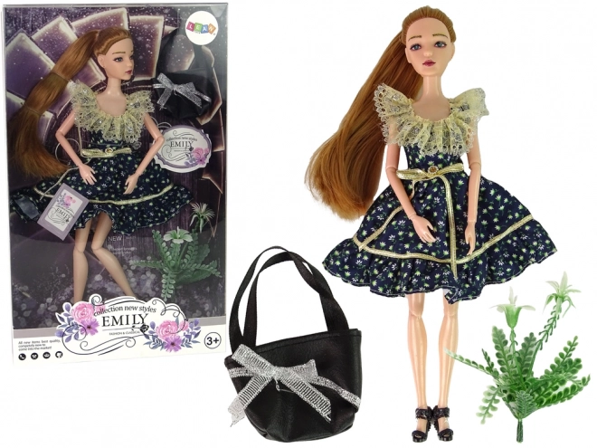 Emily Fashion Show Doll with Flower Handbag