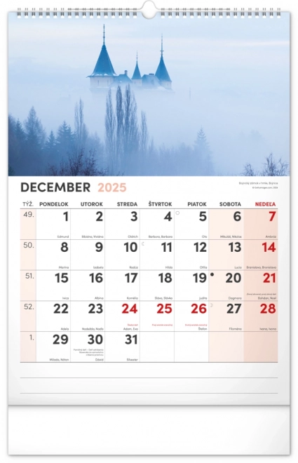 Wall Calendar Charming Corners of Slovakia 2025