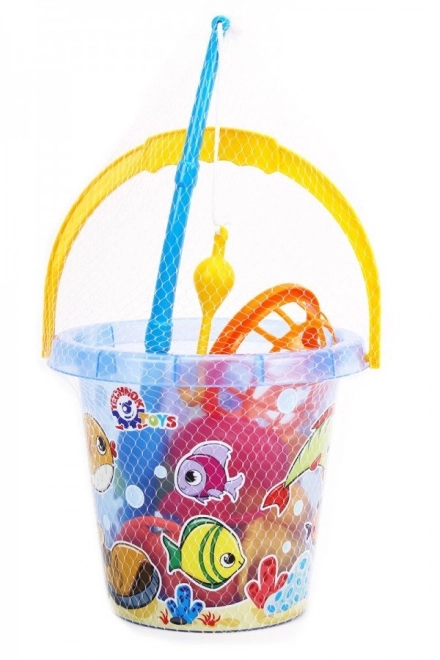 Fishing Set with Rod and Bucket for Kids