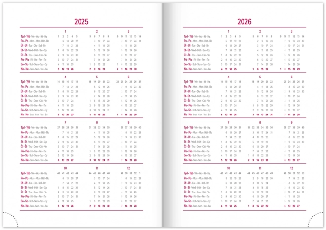 Weekly Planner Aprint 2025 Green