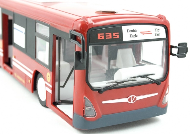 Remote Control City Bus for Kids 6+ - Red with Lights and Sounds