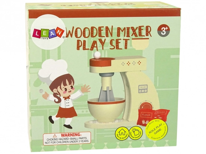 Wooden Kitchen Mixer Set for Kids