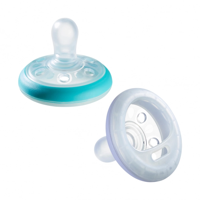 Breast-like Silicone Pacifier Natural Night 6-18m