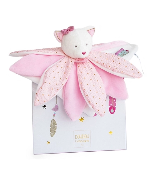 Plush Cuddle Buddy Pink Cat Gift Set