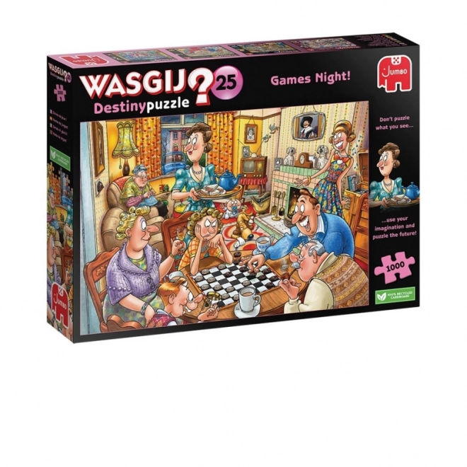 Wasgij Game Night Puzzle 1000 Pieces