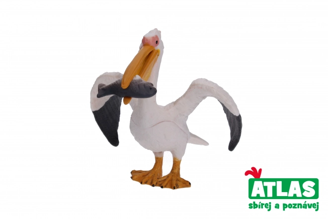 Hand-painted pelican figure