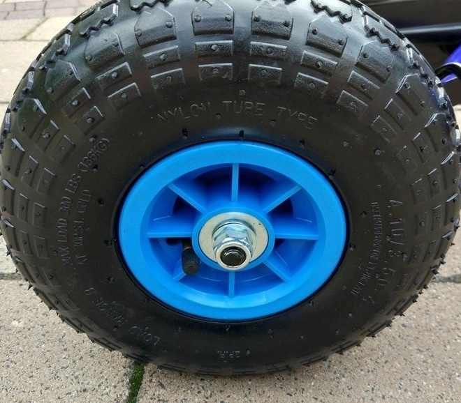 Pedal Air Kart + Inflatable Tires + Adjustable Seat – Blue
