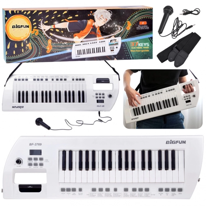 Electric Piano With Microphone Toy Instrument for Kids