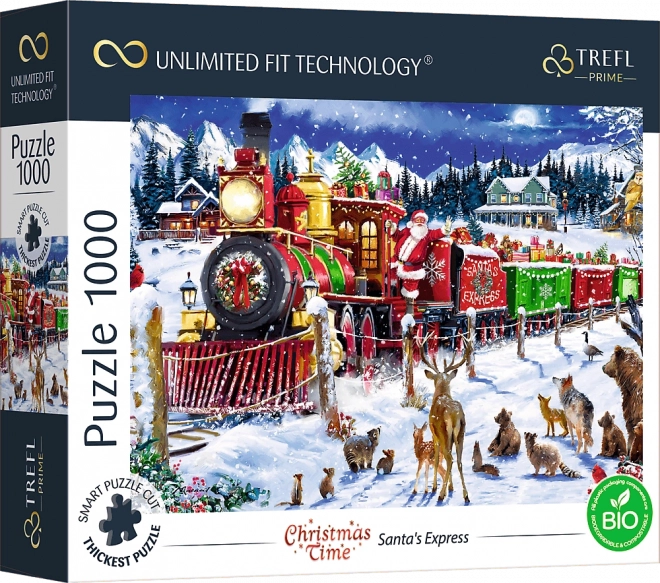 Puzzle di Natale: Il Treno di Babbo Natale 1000 Pezzi