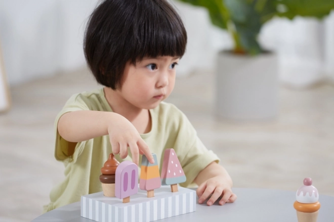 Wooden Ice Cream Set