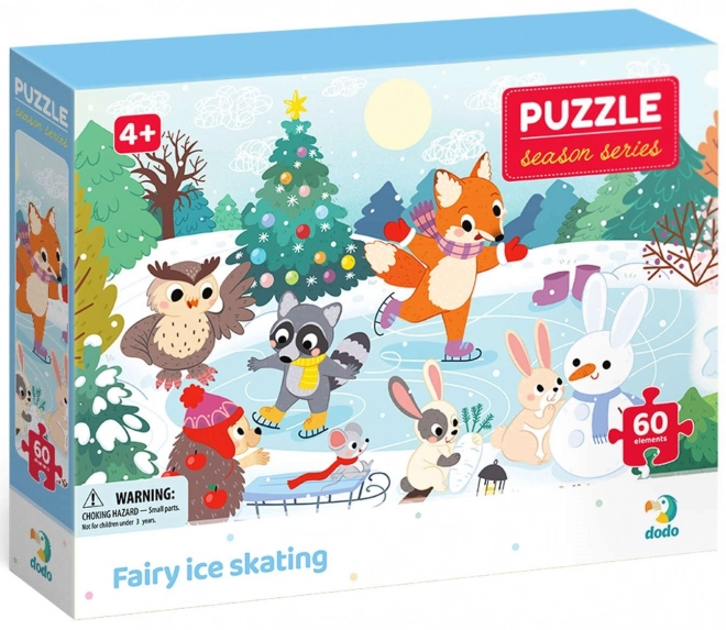 Dodo Seasonal Magic Skating Puzzle 60 Pieces