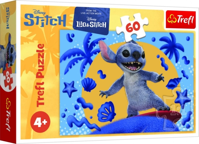 Puzzle Tag mit Stitch 60 Teile