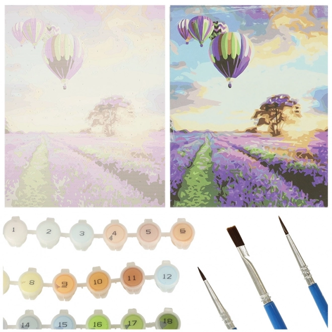 Paint by Numbers Lavender Field Canvas