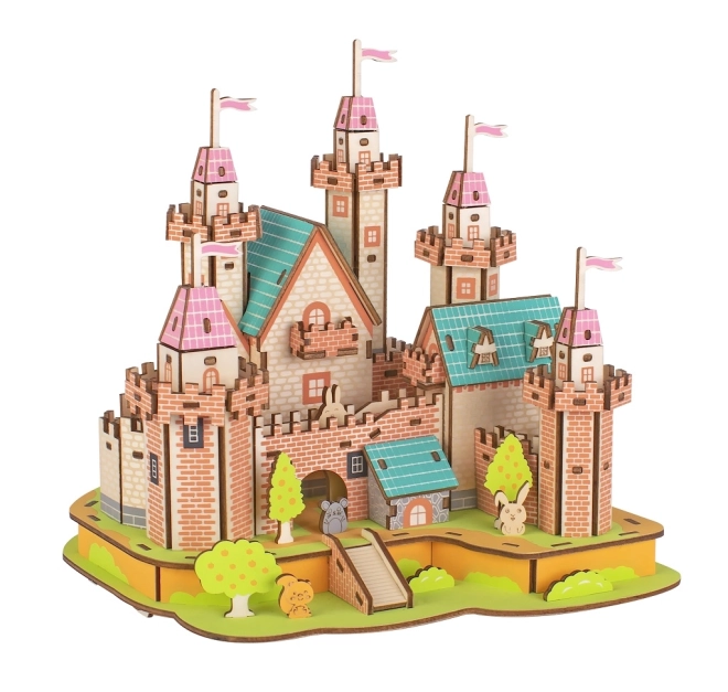 Wooden 3D Puzzle Paradise Castle