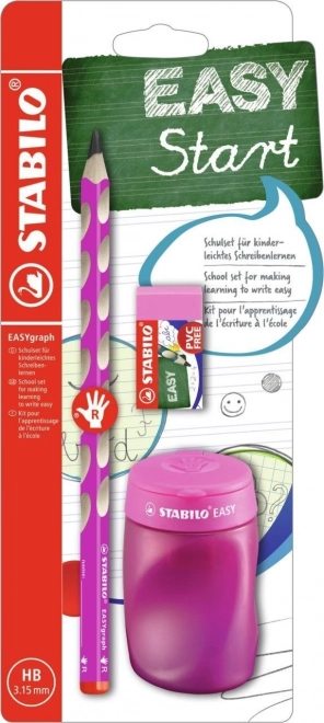 Stabilo EasyGraph School Set for Right-Handed Students Pink