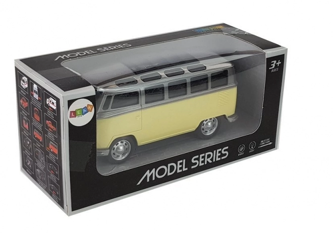 Friction-Powered Yellow Bus Toy with Lights and Sounds