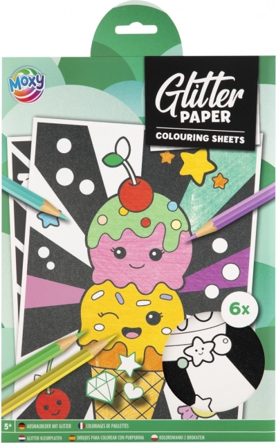 Sparkling Coloring Pages A4