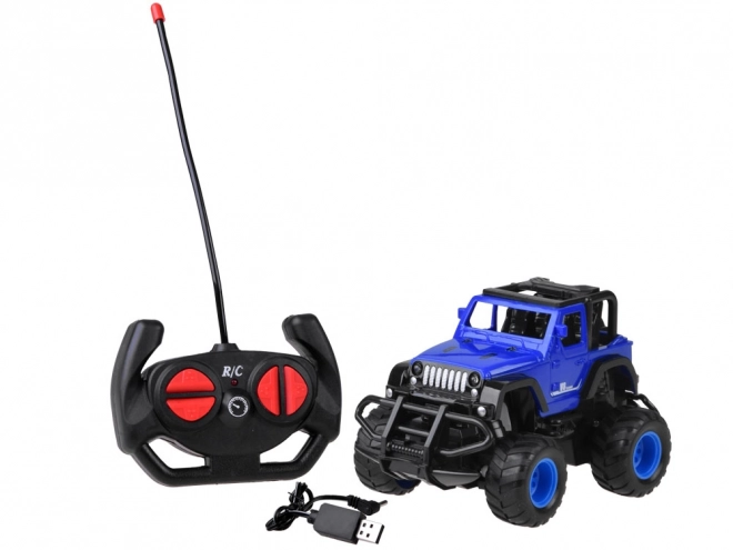 Remote Controlled Off-Road Car with Steering Wheel Remote