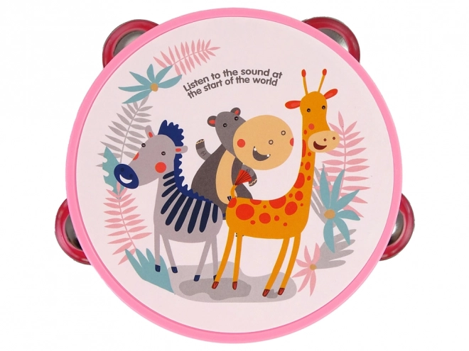 Musical Animal Tambourine for Kids